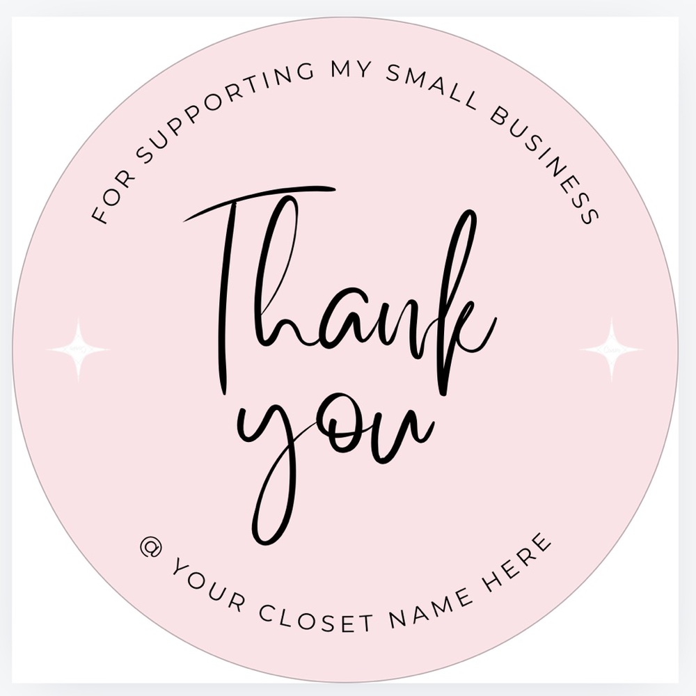 Green Custom QR Code Or Thank You Stickers! 100pcs - Picture 3 of 3
